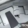 The cover for the stand mount receptacle on the back of the BenQ MOBIUZ EX480UZ 48" 4K OLED Gaming Monitor. The cover for the stand mount receptacle on the back of the BenQ MOBIUZ EX480UZ 48" 4K OLED Gaming Monitor