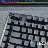The Razer Command Dial sits in the upper left corner of the Razer BlackWidow V4 Pro mechanical gaming keyboard. The Razer Command Dial sits in the upper left corner of the Razer BlackWidow V4 Pro mechanical gaming keyboard