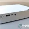 Front view of the Lenovo IdeaCentre Mini Desktop computer