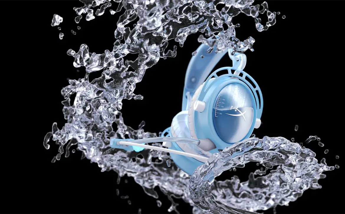 The HyperX Cloud2O Hydration Gaming Headset