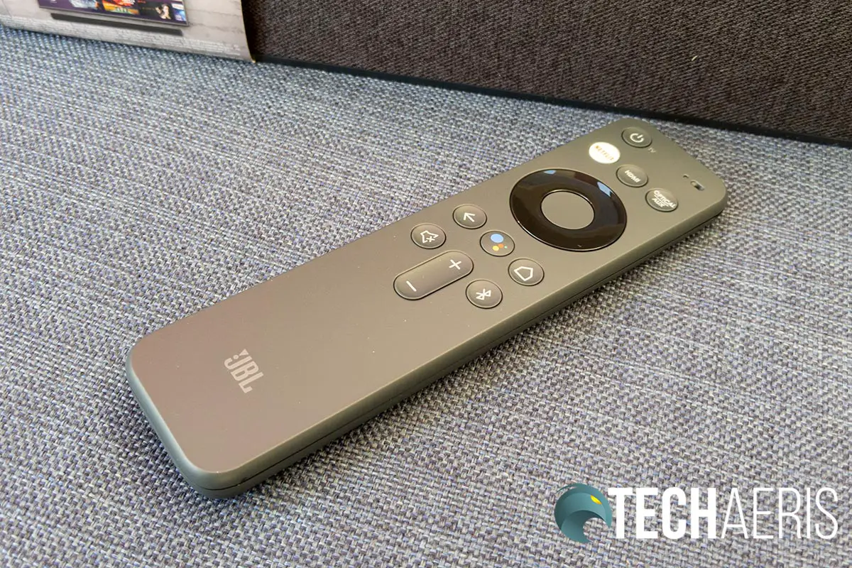 The JBL LINK BAR remote