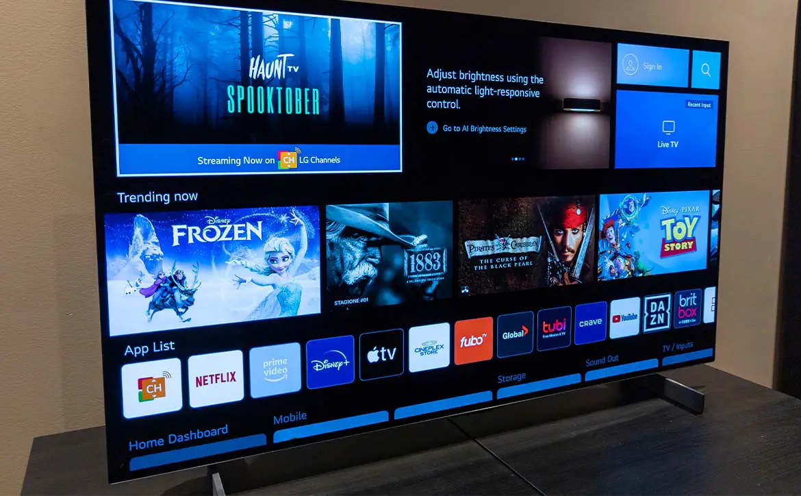 The LG OLED evo C2 42" 4K Smart TV w/ ThinQ AI