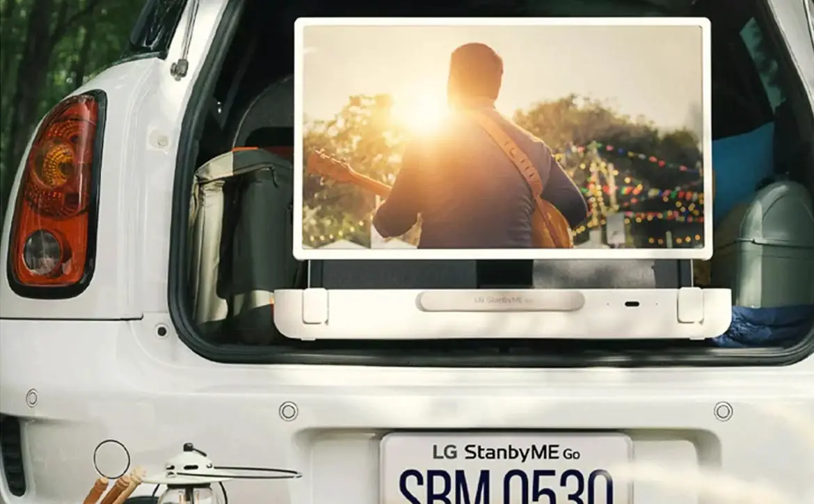 The LG StanbyME Go 27" portable LED screen
