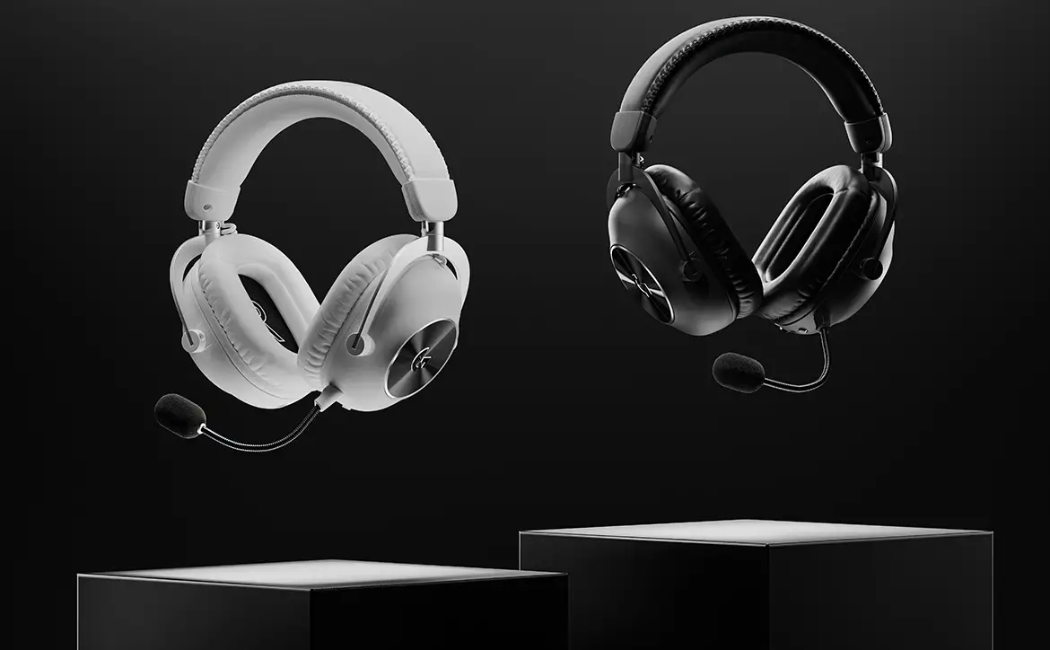 The Logitech G PRO X 2 LIGHTSPEED Wireless Gaming Headset with graphene audio drivers