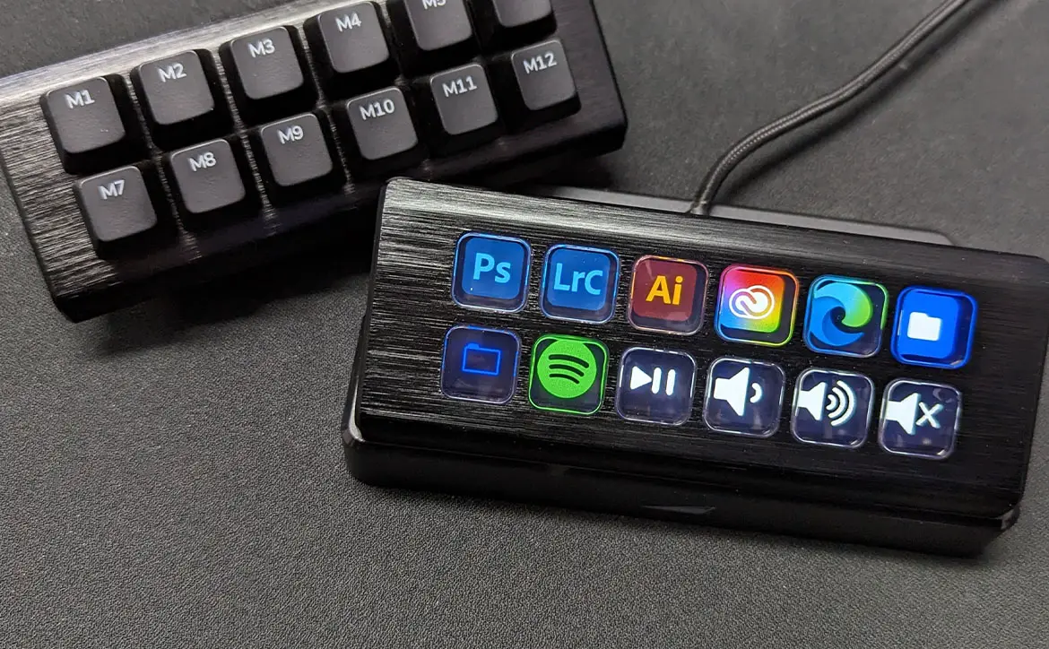 The MOUNTAIN MacroPad and DisplayPad keypads
