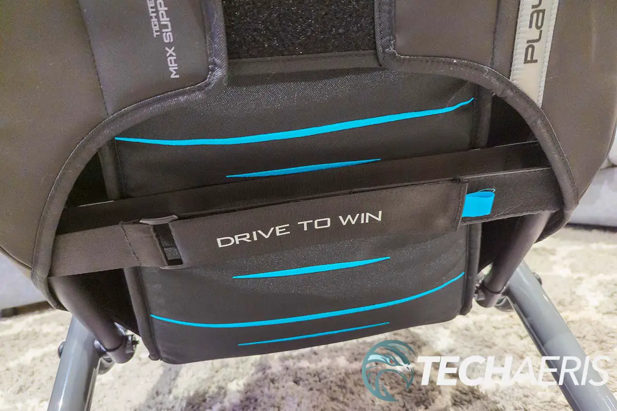 After a visit to Reddit, a much better and easier to adjust installation option for the lumbar strap on the Playseat Trophy - Logitech G Edition became apparent
