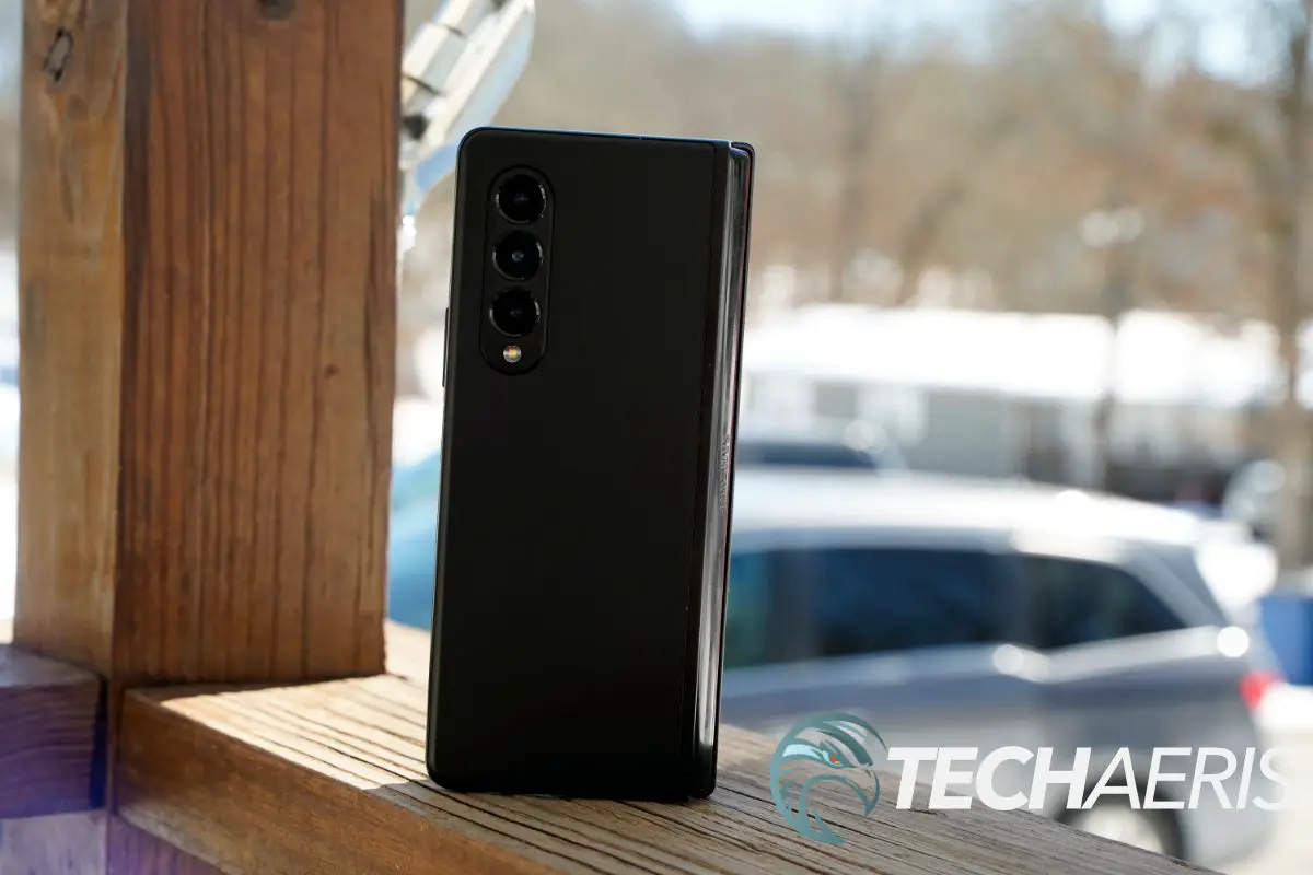 Samsung Galaxy Z Fold3 5G back and cameras