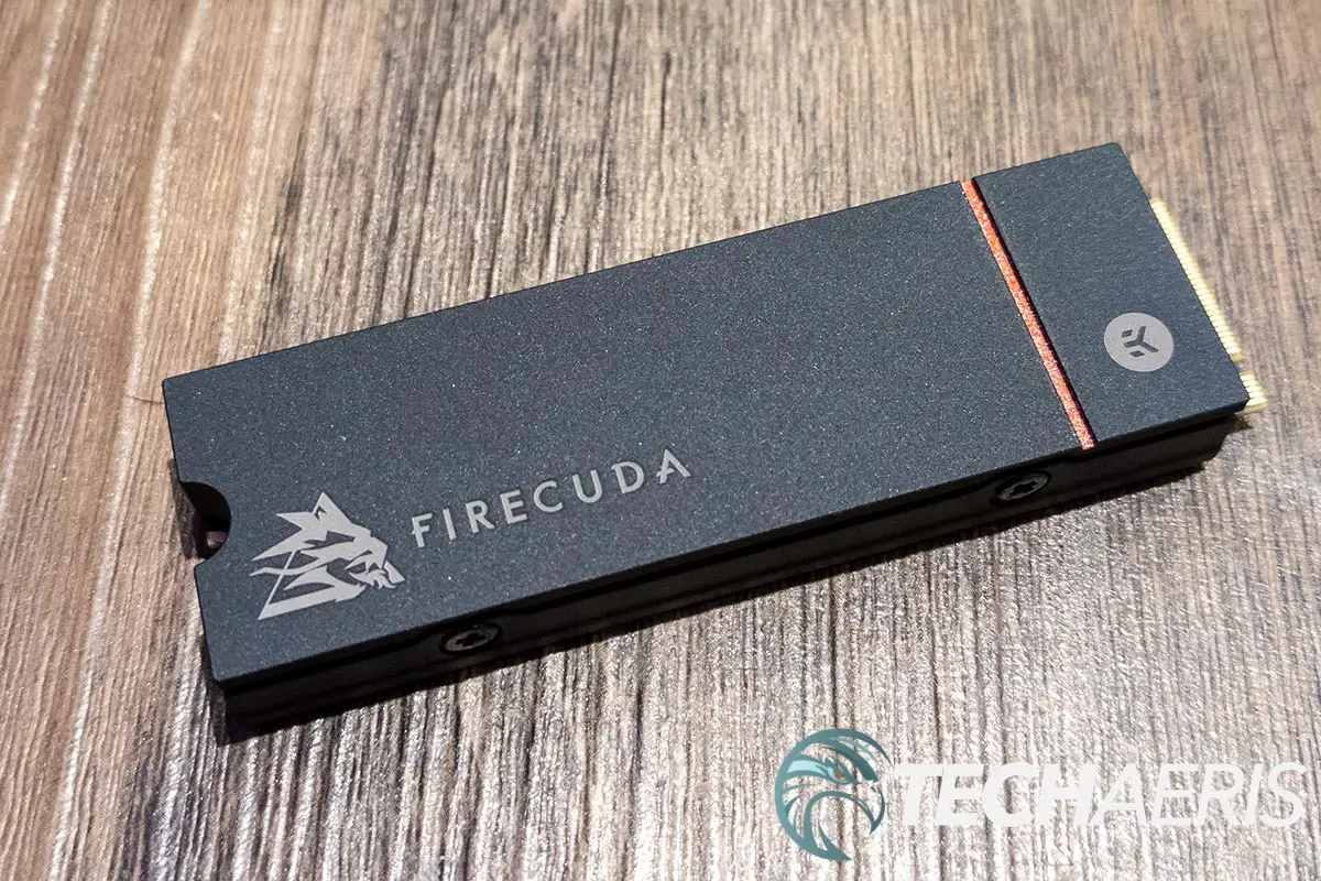 The Seagate FireCuda 530 Heatsink PCIe Gen4 NVMe SSD is a bit thicker than normal due to the heatsink