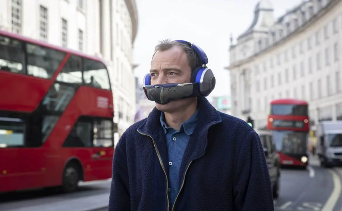 the what the F mask from Dyson